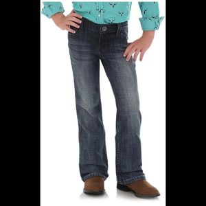 2 pairs of Wrangler Girls' Stretch Boot Cut Jeans, size 6x